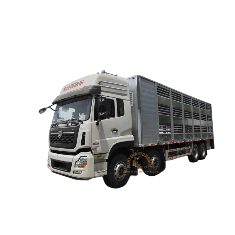 Dongfeng 8x4 25 Tonnen Aluminium legierung Nutztier transport wagen