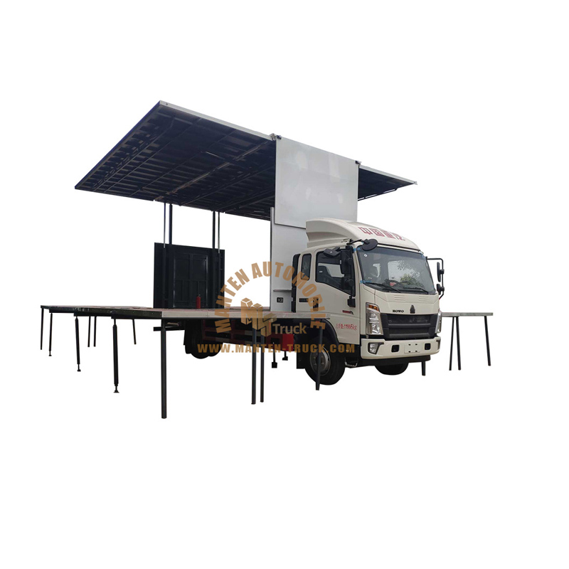 6,2 m Howo gebaut in LED-Stage-Truck