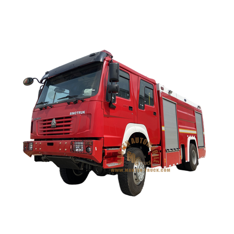 Sinotruk HOWO 5000l 4x4 Feuerwehr auto