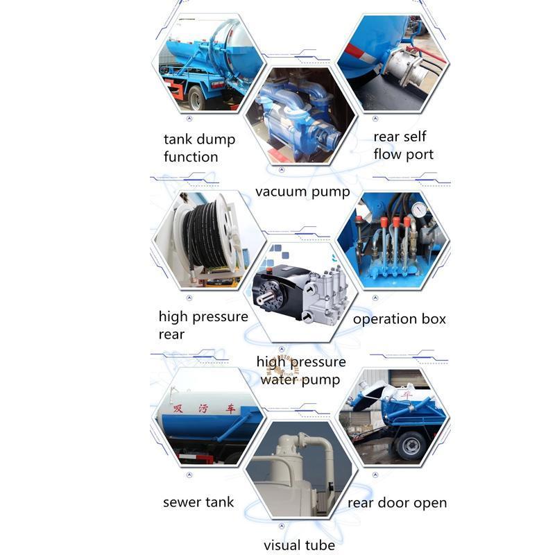 Hauptteile des Vakuum-Jetting-LKW