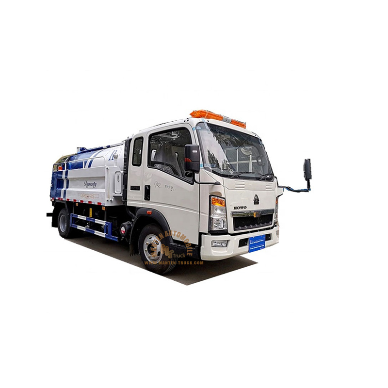 Howo Hochdruck 6000 Liter Vakuum 4x2 Klär reinigung Abwasser Absaug tankwagen