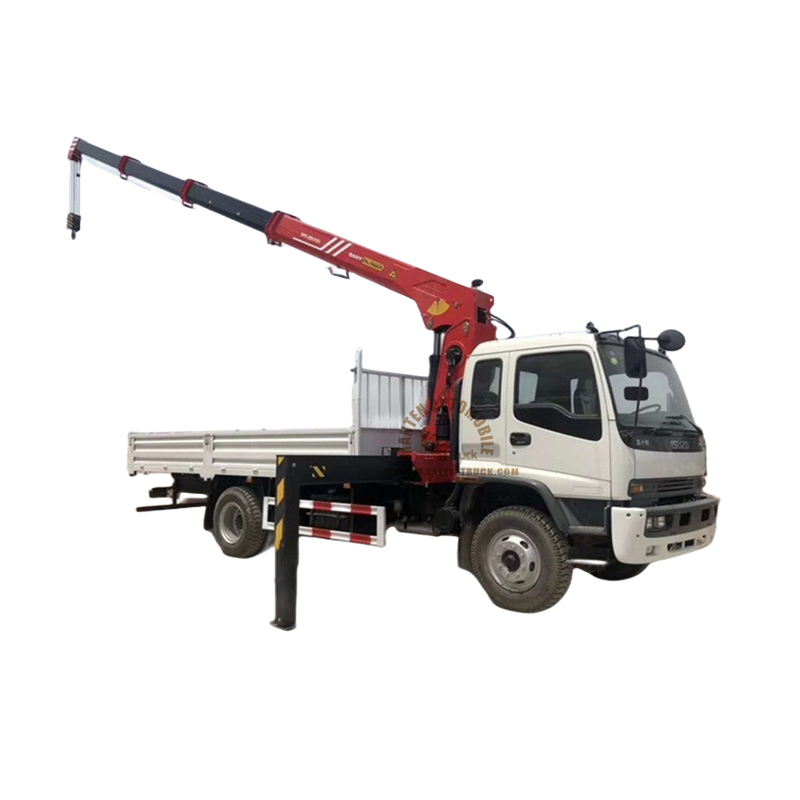 8ons isuzu 4x2 ftr lorry mounted crane truck